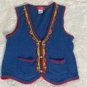 Ivy Wear beaded knit vest